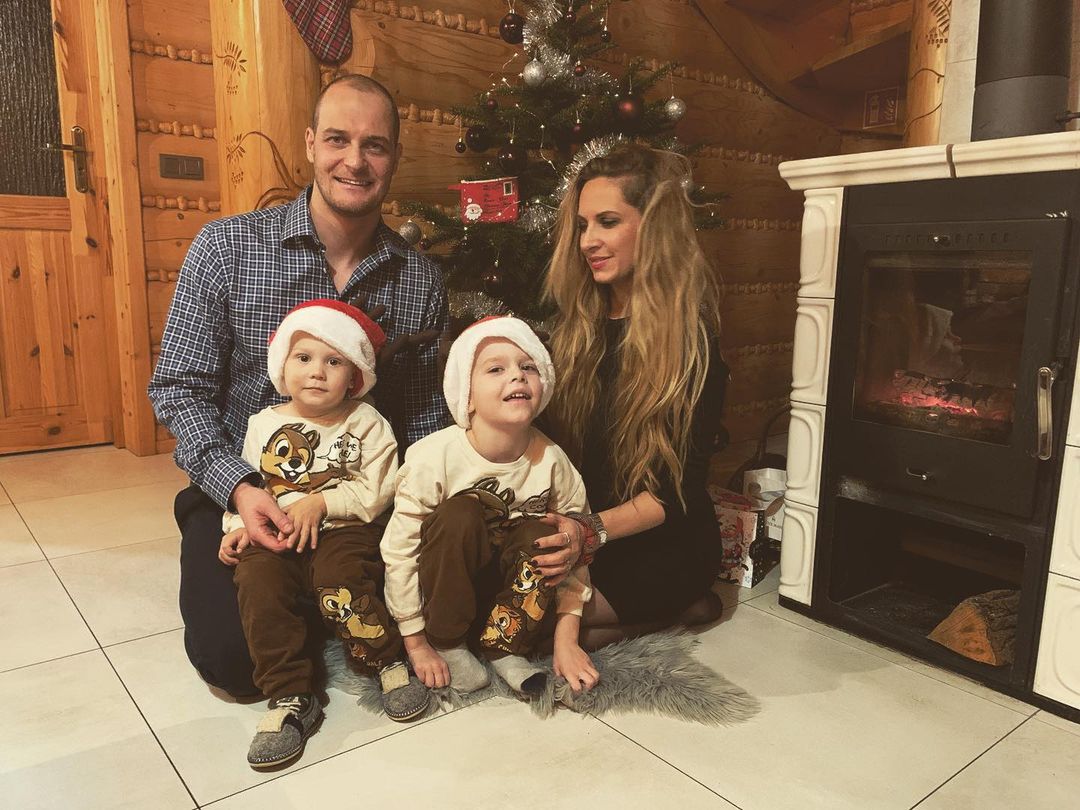 Paweł Korzeniowski z rodziną