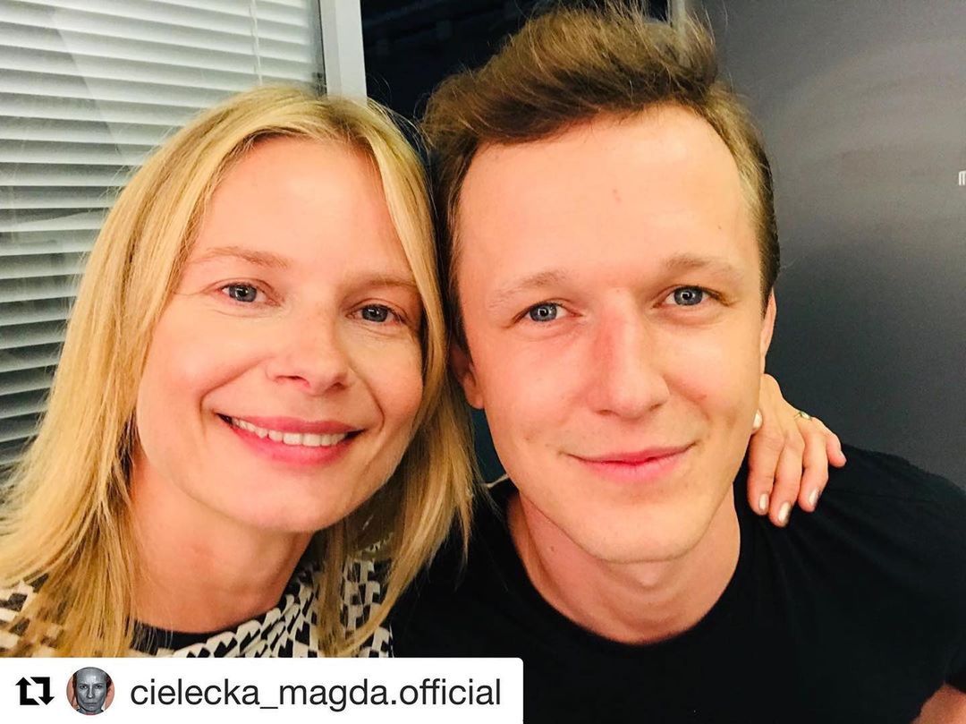 Filip Pławiak z Magdaleną Cielecką