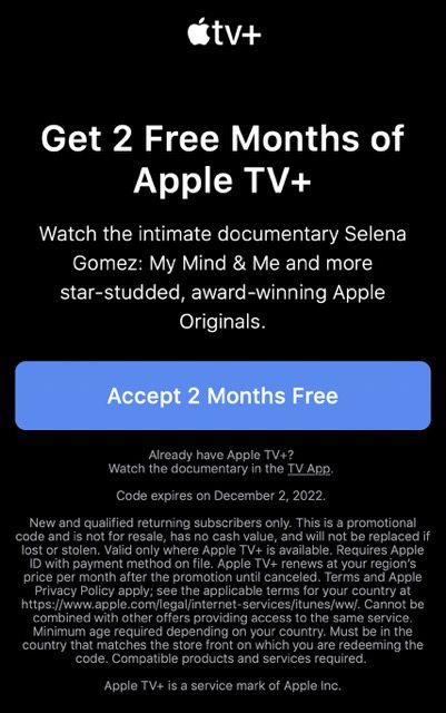 Apple TV+ za darmo
