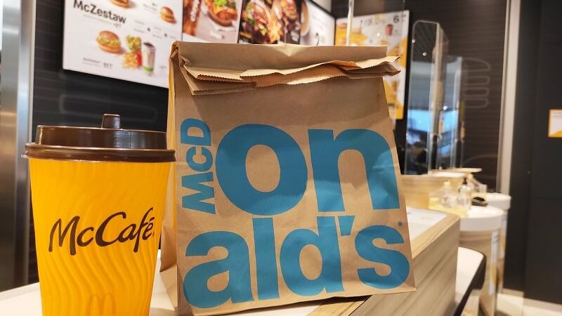 mcdonalds kawa jedzenie na wynos