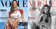 Gisele Bundchen na dwóch okładkach "Vogue'a"