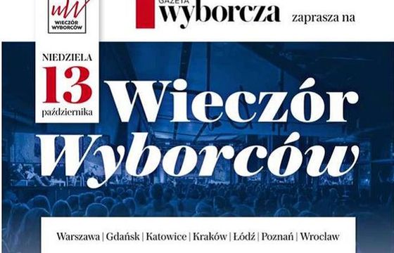 „Gazeta Wyborcza” organizuje „Wieczory Wyborców” w siedmiu miastach