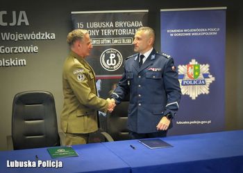Lubuscy policjanci i żołnierze WOT zacieśniają współpracę dla wspólnego bezpieczeństwa