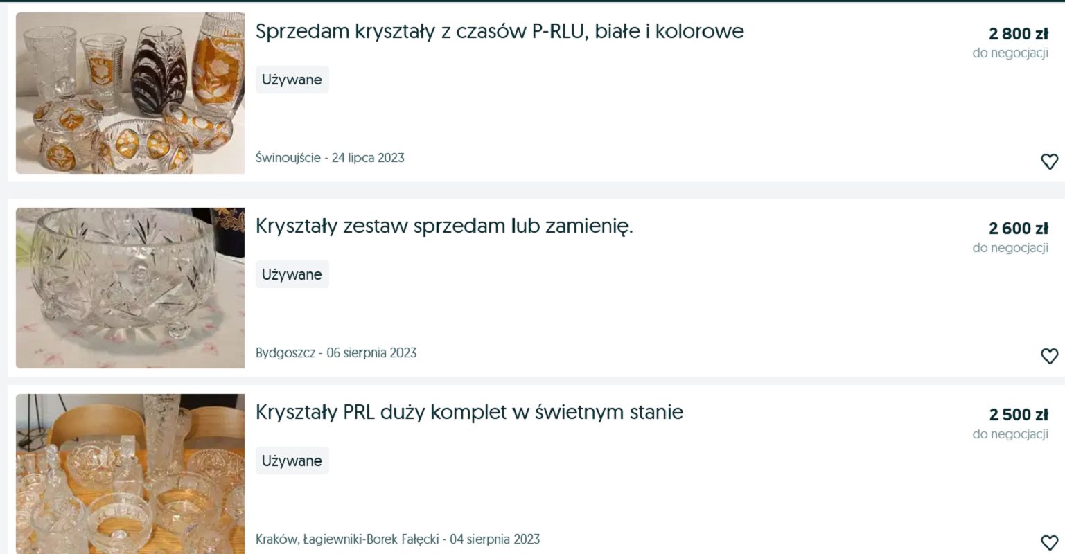 Masz takie szkło w domu? Może być warte tyle, co jedna pensja