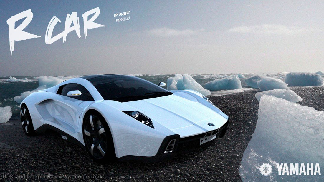 Wizualizacja Yamaha R Car (fot. Albert Roselló via CarScoop)