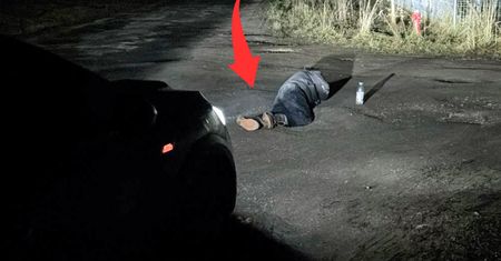 Na drodze leżał mężczyzna. Sierżant nie wahał się ani chwili