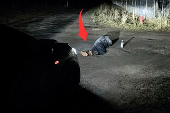 Na drodze leżał mężczyzna. Sierżant nie wahał się ani chwili