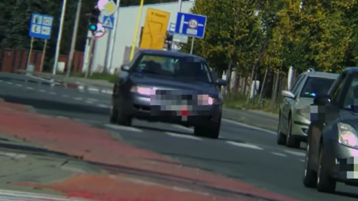Kierowca złamał kilka przepisów w bardzo krótkim czasie 