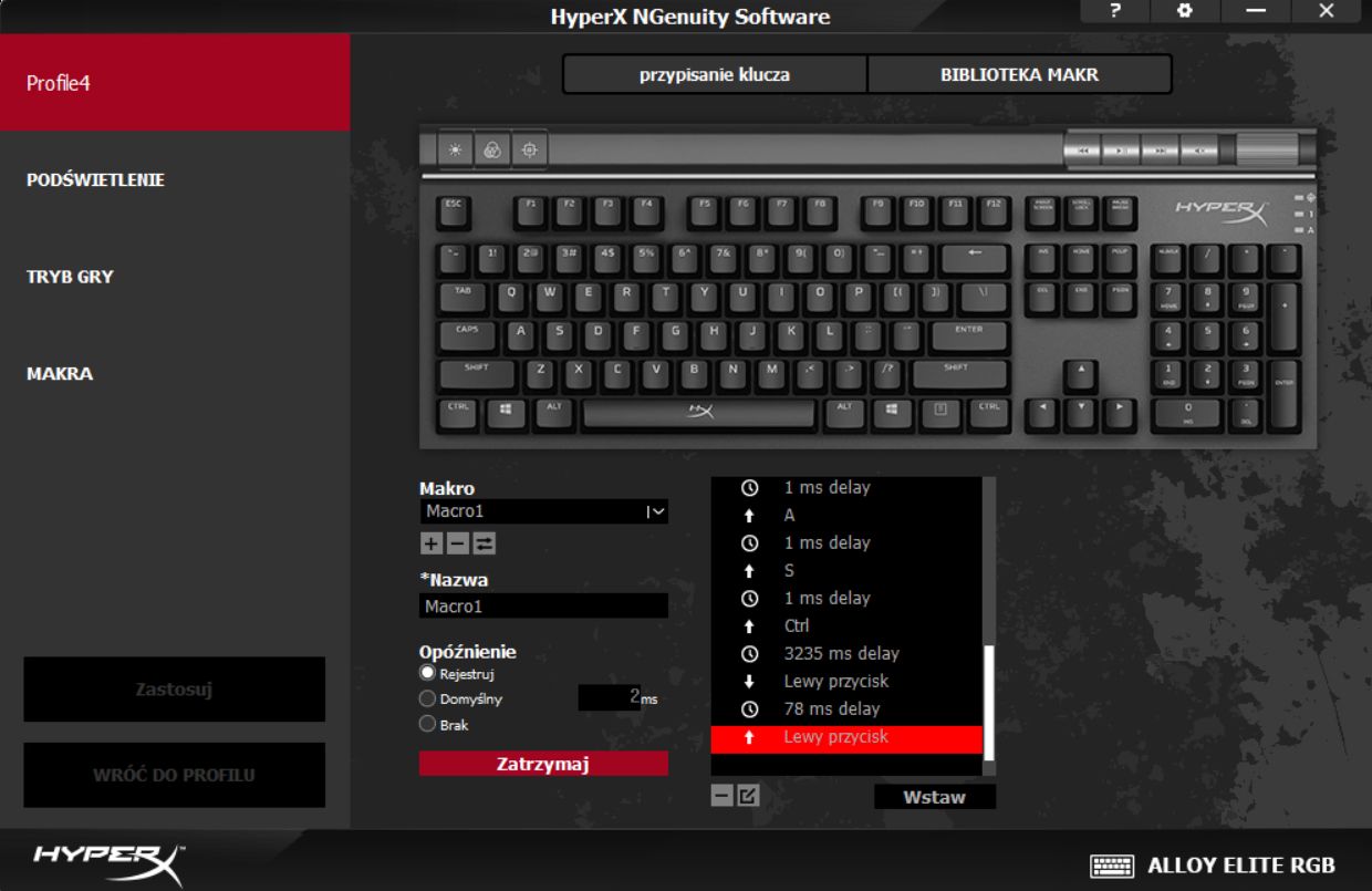 HyperX Alloy Elite RGB – test podświetlanej klawiatury z najwyższej półki 8