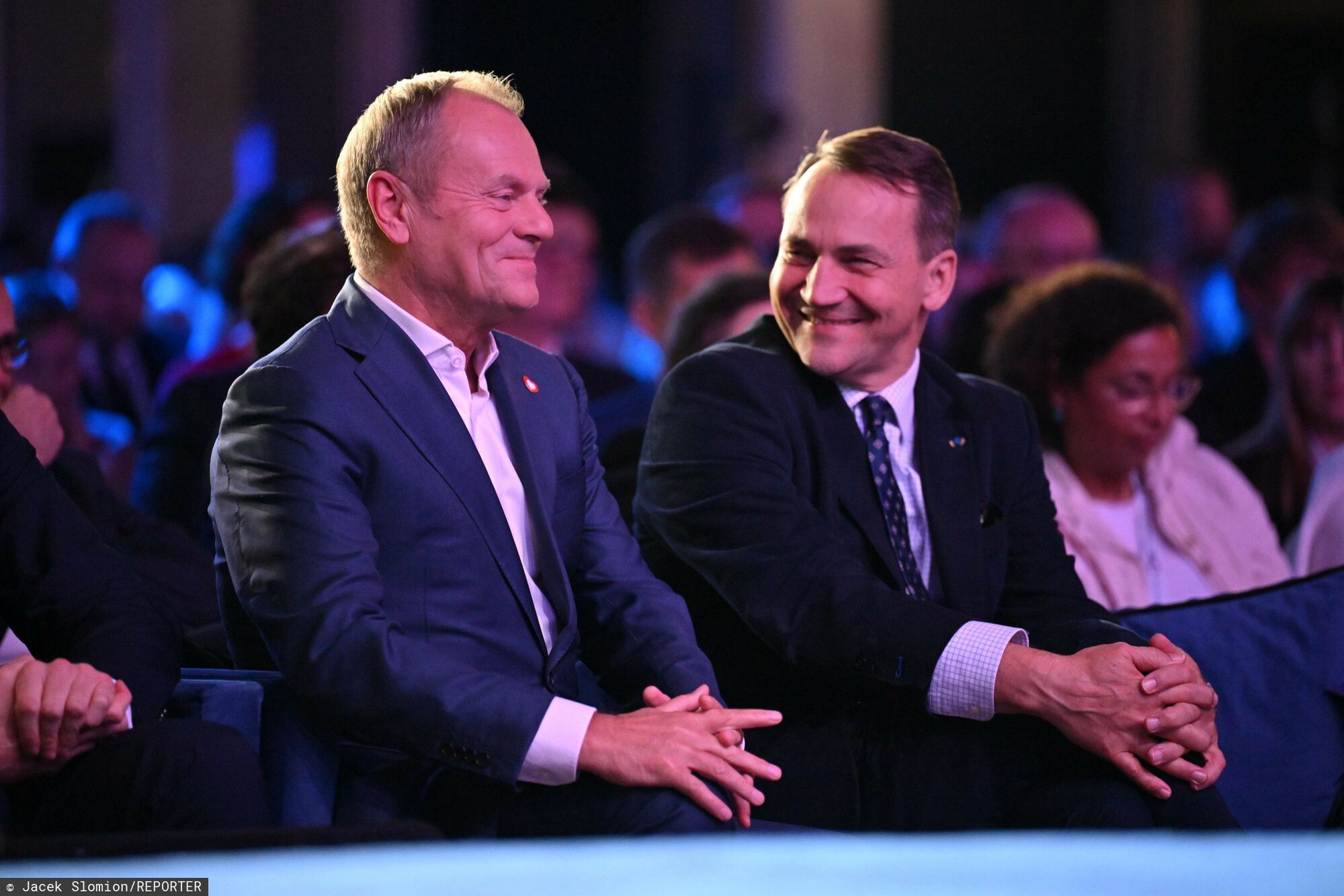 XIII Europejskie Forum Nowych Idei EFNI 2024
16.10.2024 Sopot EFNI - Europejskie Forum Nowych Idei w Sopocie
Fot. Jacek Slomion/REPORTER
N/z Donald Tusk, Radoslaw Sikorski
Jacek Slomion/REPORTER