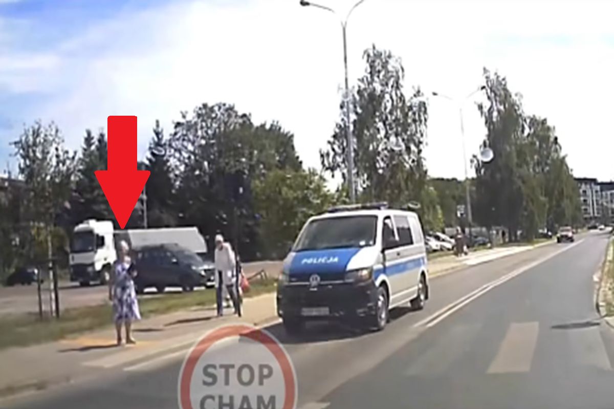 Nagrali radiowóz na pasach. Tak zachował się policjant