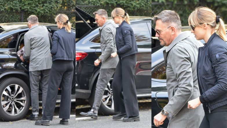 Krzysztof Ibisz spaceruje z żoną i synkiem