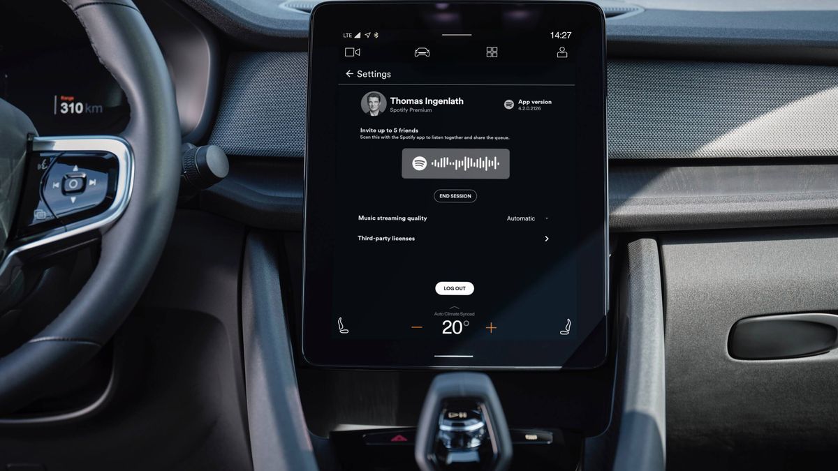 Android Automotive i Spotify z nową funkcją, fot. materiały prasowe Polestar