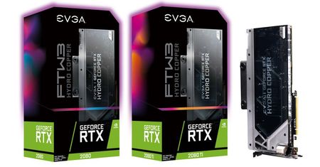 EVGA GeForce RTX 2080 (Ti) w wersji Ultra Hydro Copper - karty z blokiem wodnym