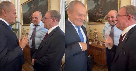 Cezary Żak obrywa po wizycie Donalda Tuska na planie "Rancza". Odpowiedział hejterowi