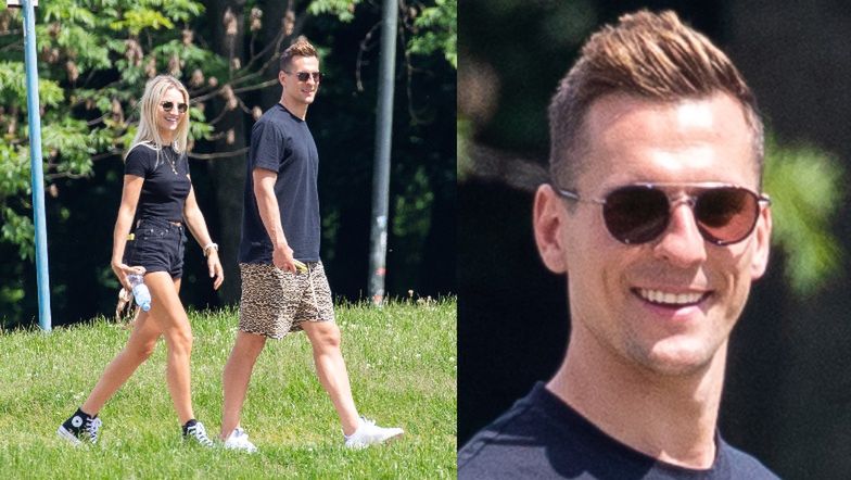 Arkadiusz Milik i Agata Sieramska