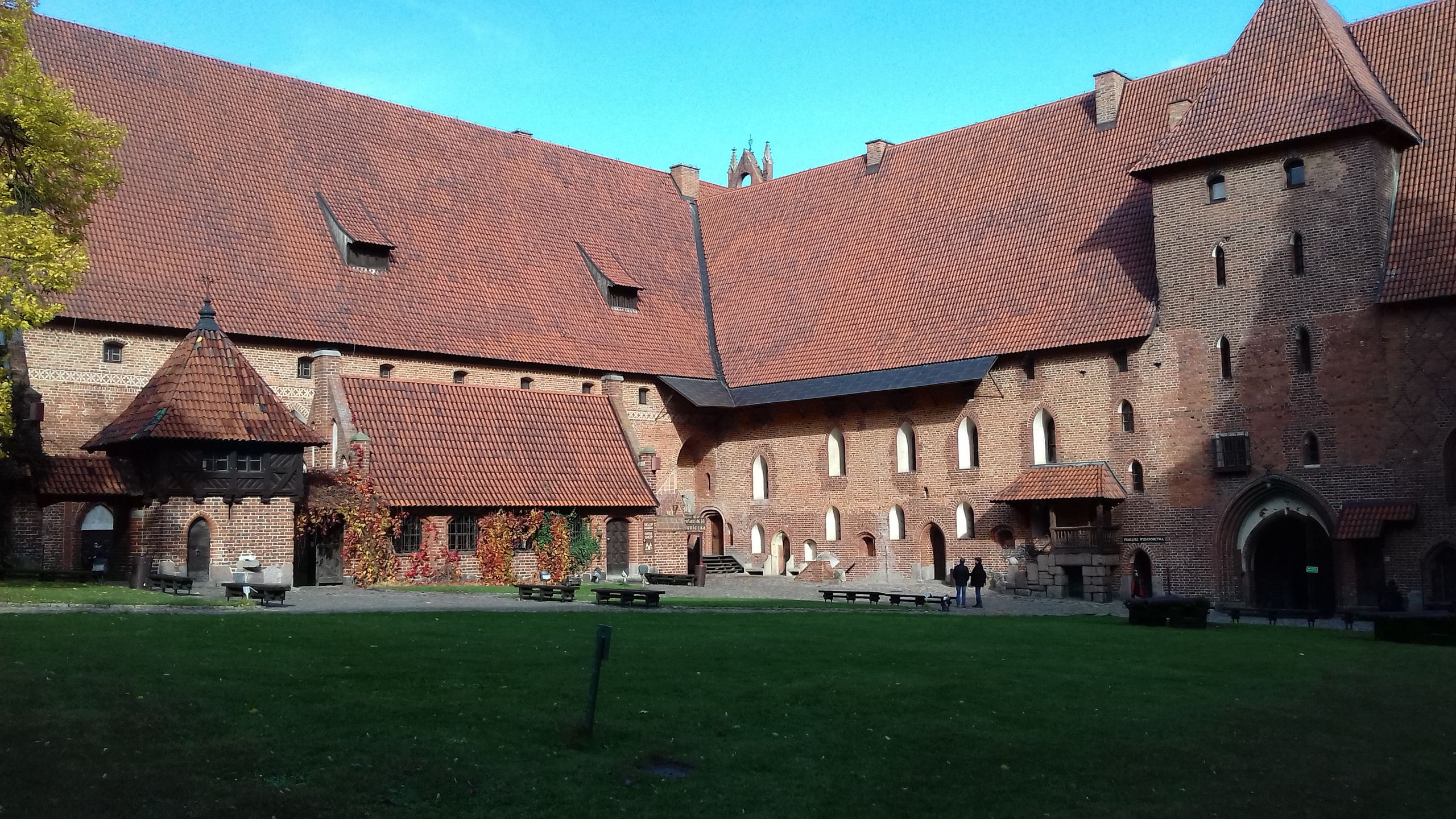 Dziedziniec zamku w Malborku