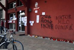 Kraków. Napisy z imionami osób LGBT na murze kuratorium. " Zaprzestańcie deprawacji dzieci"