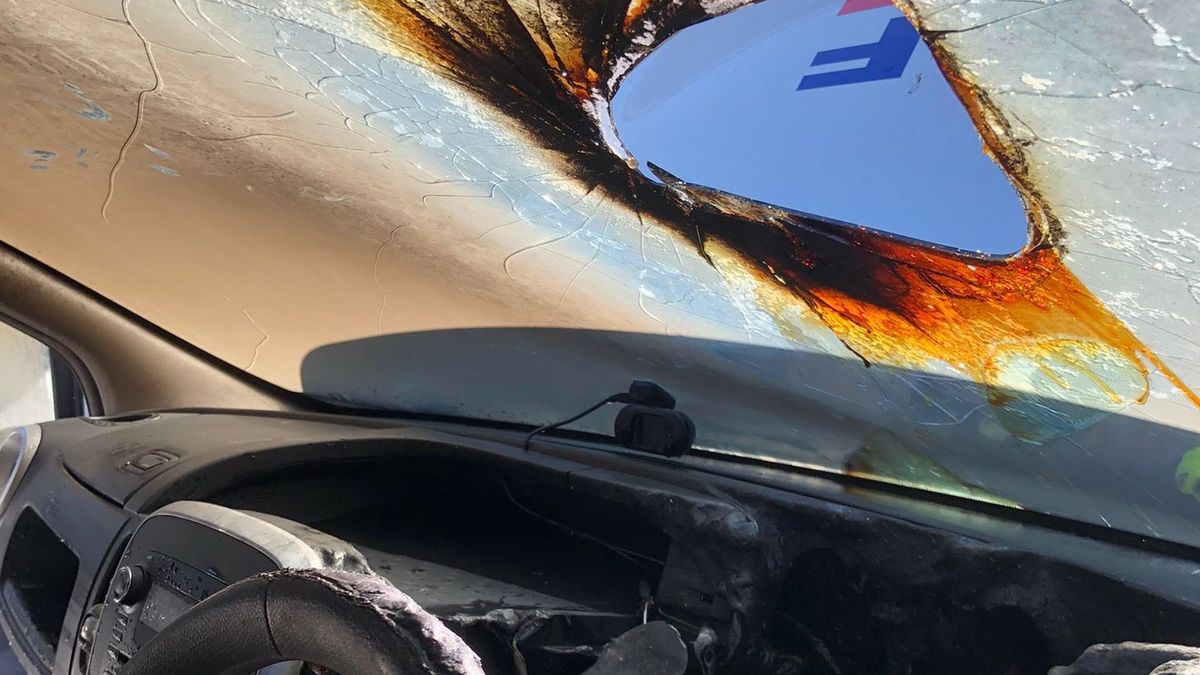 Tak wygląda wnętrze auta po pożarze