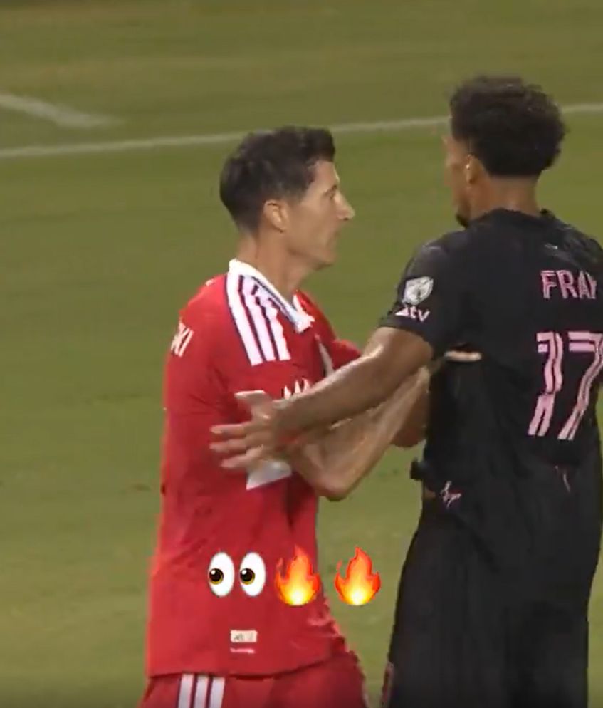 Robert Lewandowski wdał się w przepychanki 