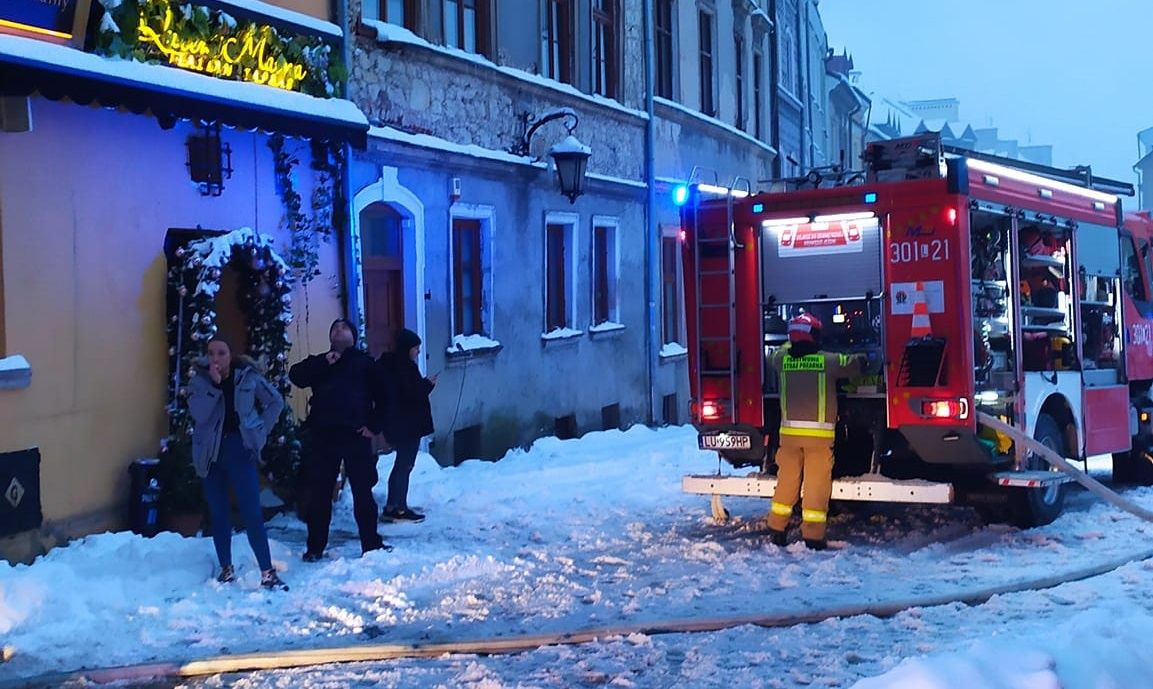 Pożar restauracji Św. Michał na Starym Mieście