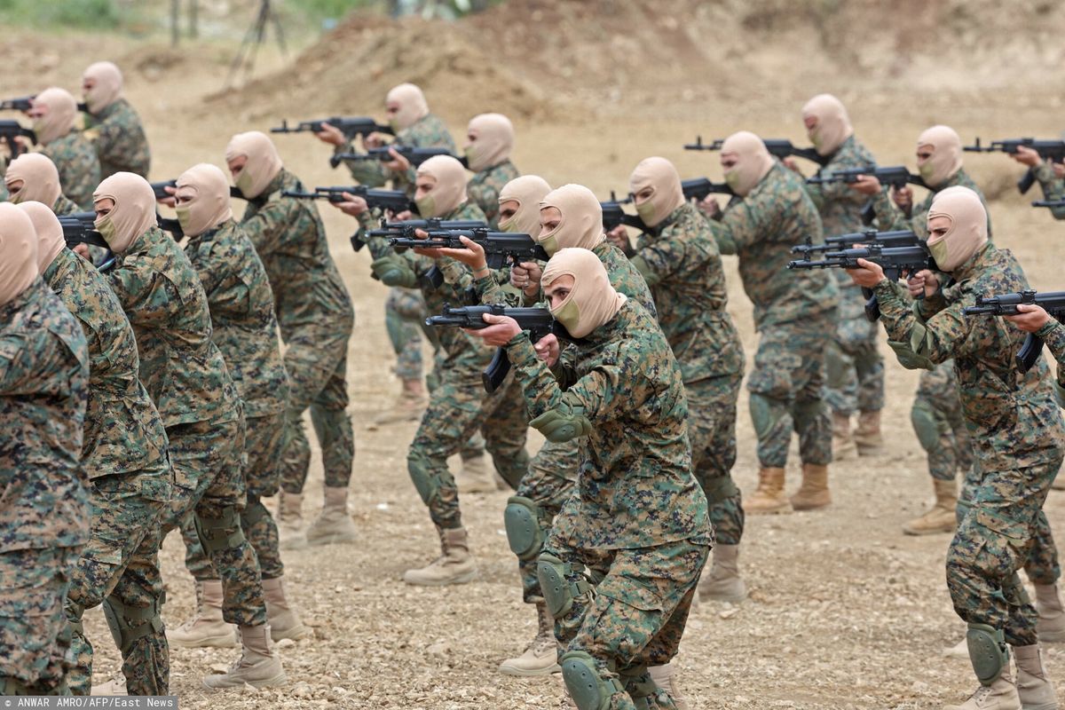 Trening bojowników Hezbollahu
