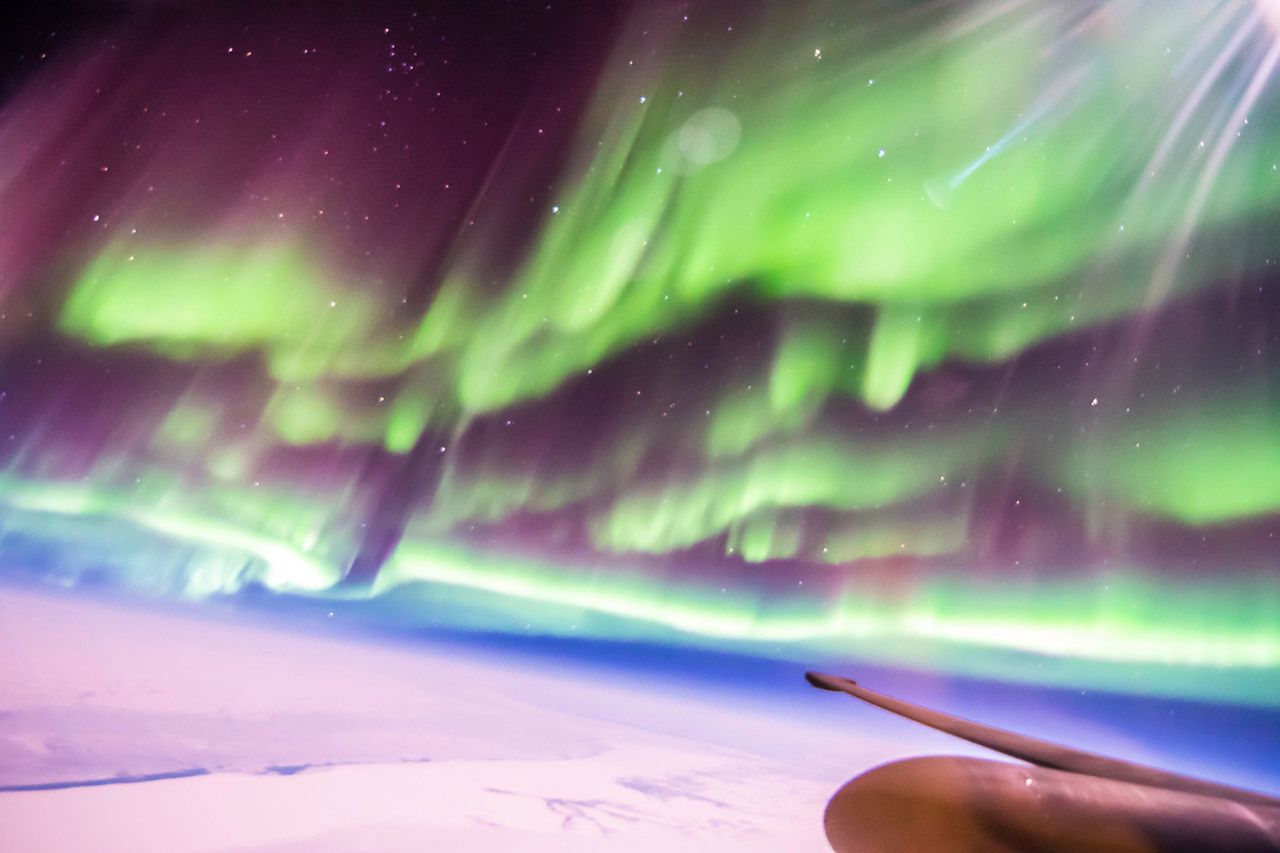 Pilot samolotu szpiegowskiego zrobił zdjęcia zorzy polarnej z bliska! 3