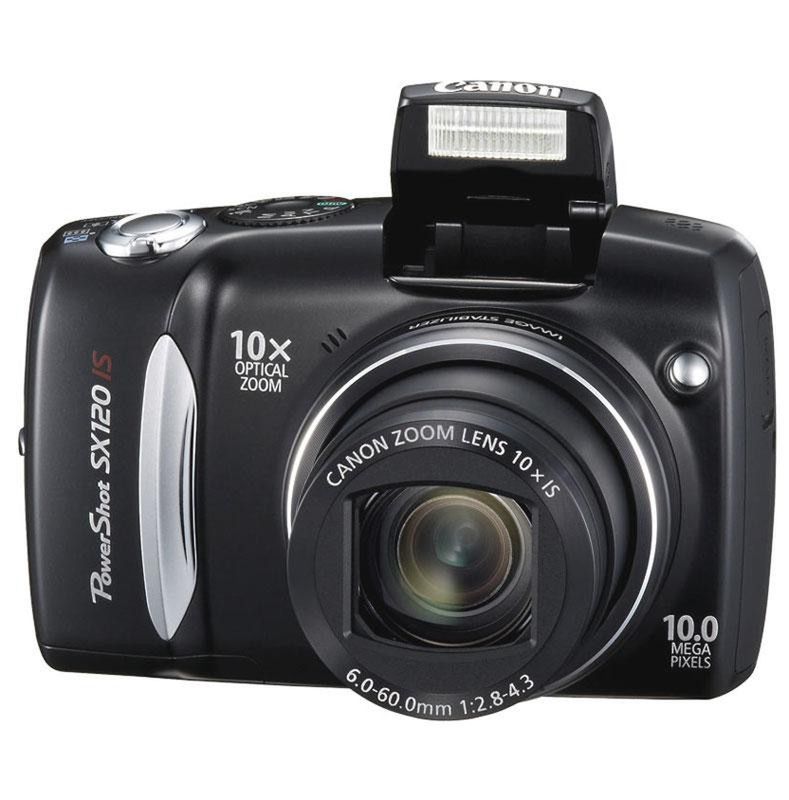 Canon PowerShot SX120 IS to model ergonomiczny, lekki i łatwy w obsłudze