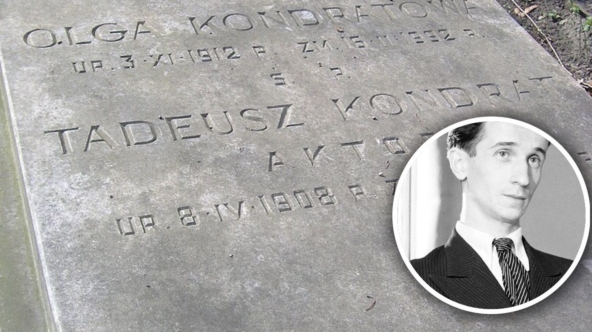 Grób Tadeusza Kondrata na Starych Powązkach
