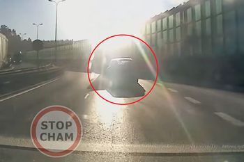 Doprowadził do wypadku. Wszystko przez słońce