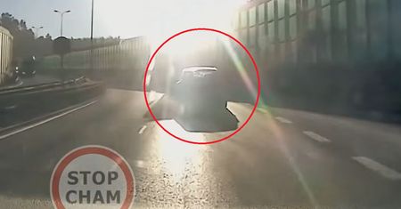 Doprowadził do wypadku. Wszystko przez słońce