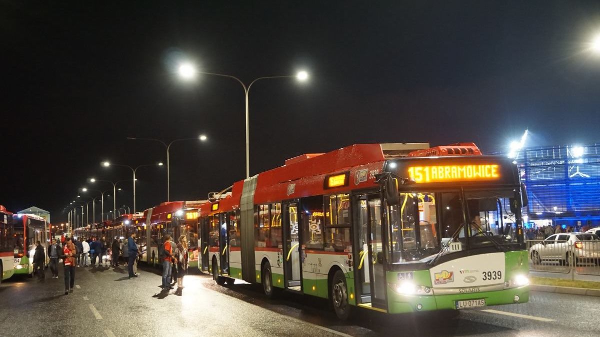 Dodatkowe kursy komunikacji miejskiej po meczu na Arenie Lublin