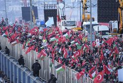 "Nie zapomnimy o Palestynie". Pół miliona osób na marszu w Stambule