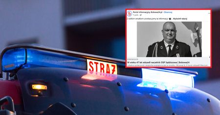 OSP Sędziszowa pogrążona w żałobie. Zmarł 47-letni strażak