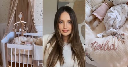 Marina Łuczenko pokazała pokój córki: sztukateria, pastelowe kolory i kocyk za ponad 7 tys. złotych (ZDJĘCIA)