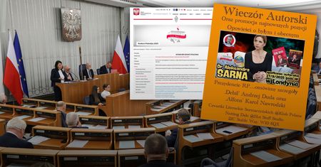 Pałac upomina Senat. W tle promocja książek o prezydencie