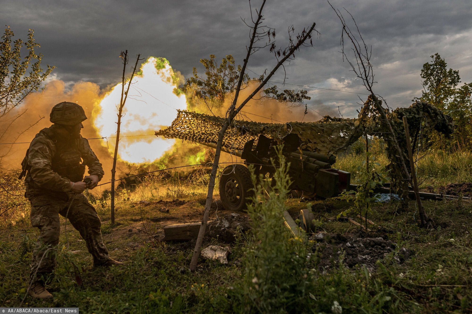 Wojna w Ukrainie rok 2023
DONETSK OBLAST, UKRAINE - JULY 22: Ukrainian soldier firing artillery in the direction of Bakhmut, Ukraine, 22 July 2023 Diego Herrera Carcedo / Anadolu Agency/ABACAPRESS.COM
AA/ABACA
