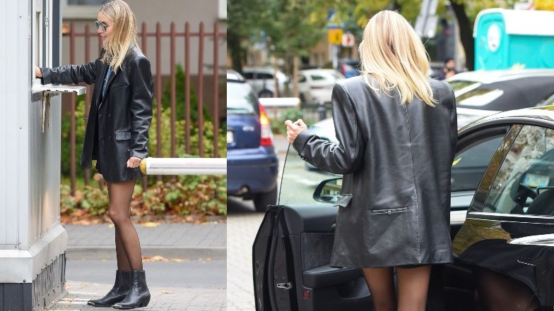 Buszująca w saloniku piekarniczym Agnieszka Woźniak-Starak w szortach prezentuje nogi DO NIEBA (ZDJĘCIA)