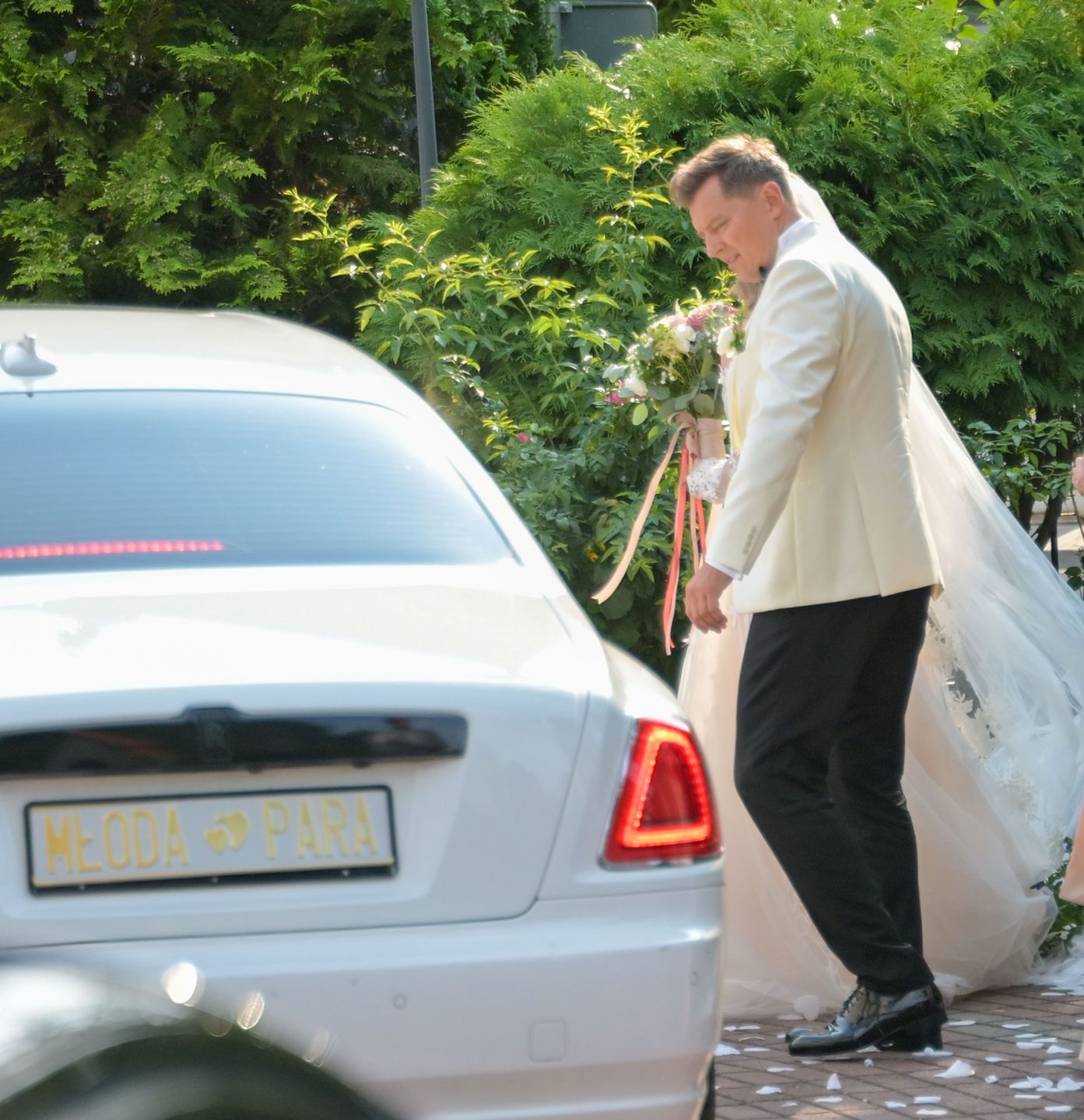 Rafał Brzozowski z żoną