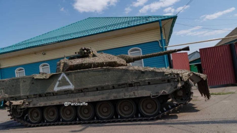 Podarowany Ukrainie szwedzki Strf 9040C / CV90 pod Kurskiem.