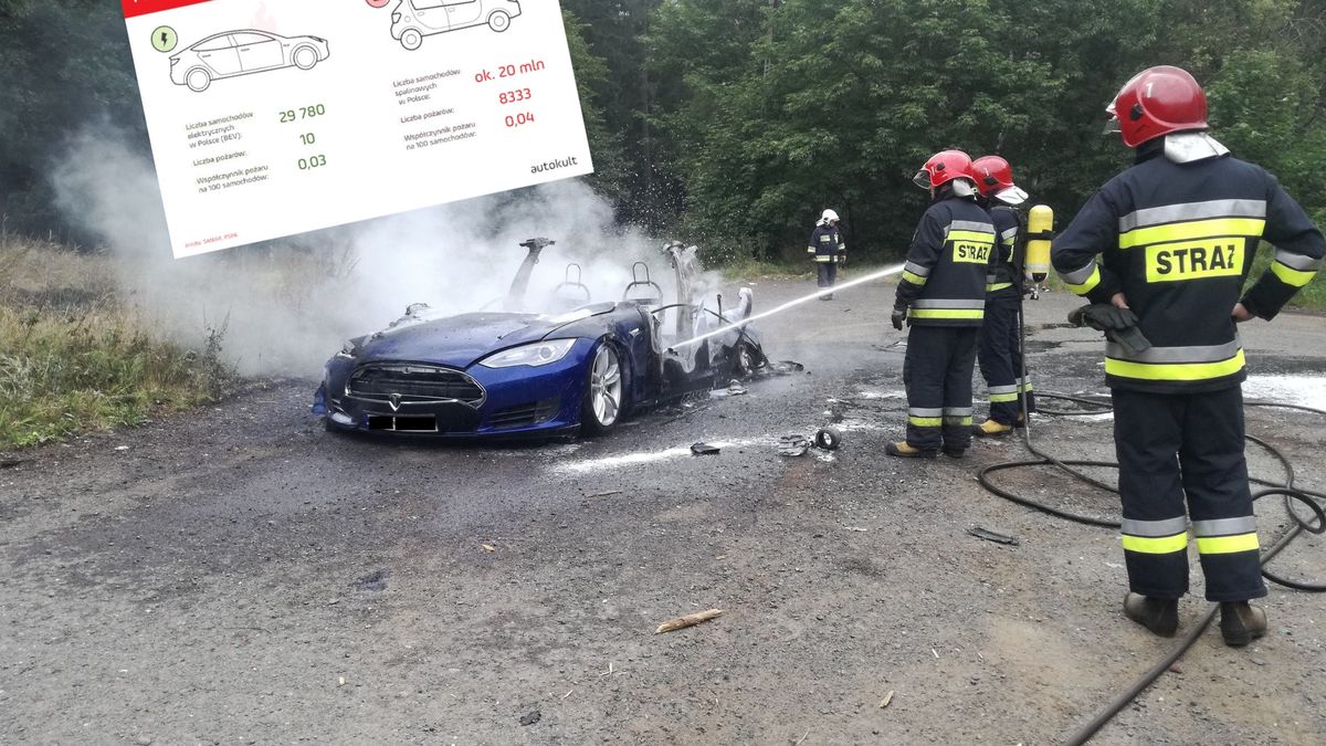 To jeden z głośniejszych, ale i nielicznych pożarów tesli