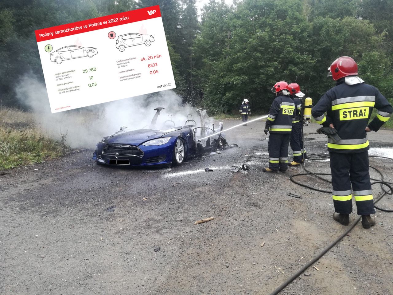 Pożary aut elektrycznych w Polsce. Mamy liczby