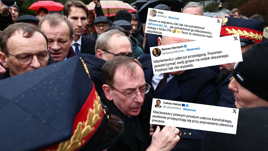 Kpią z przepychanki pod Sejmem
