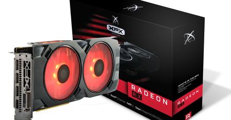 XFX Radeon RX 480 z karmazynowym podświetleniem LED