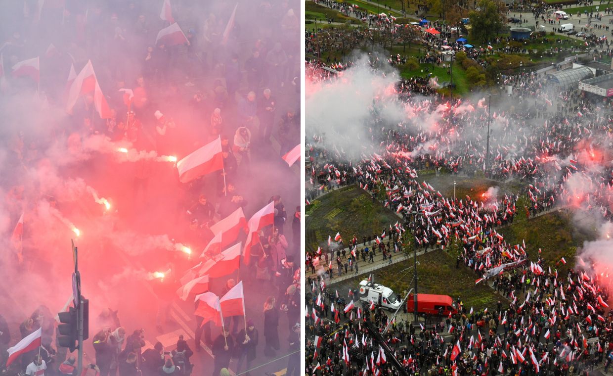 Siwy dym w Warszawie. Są już interwencje policji