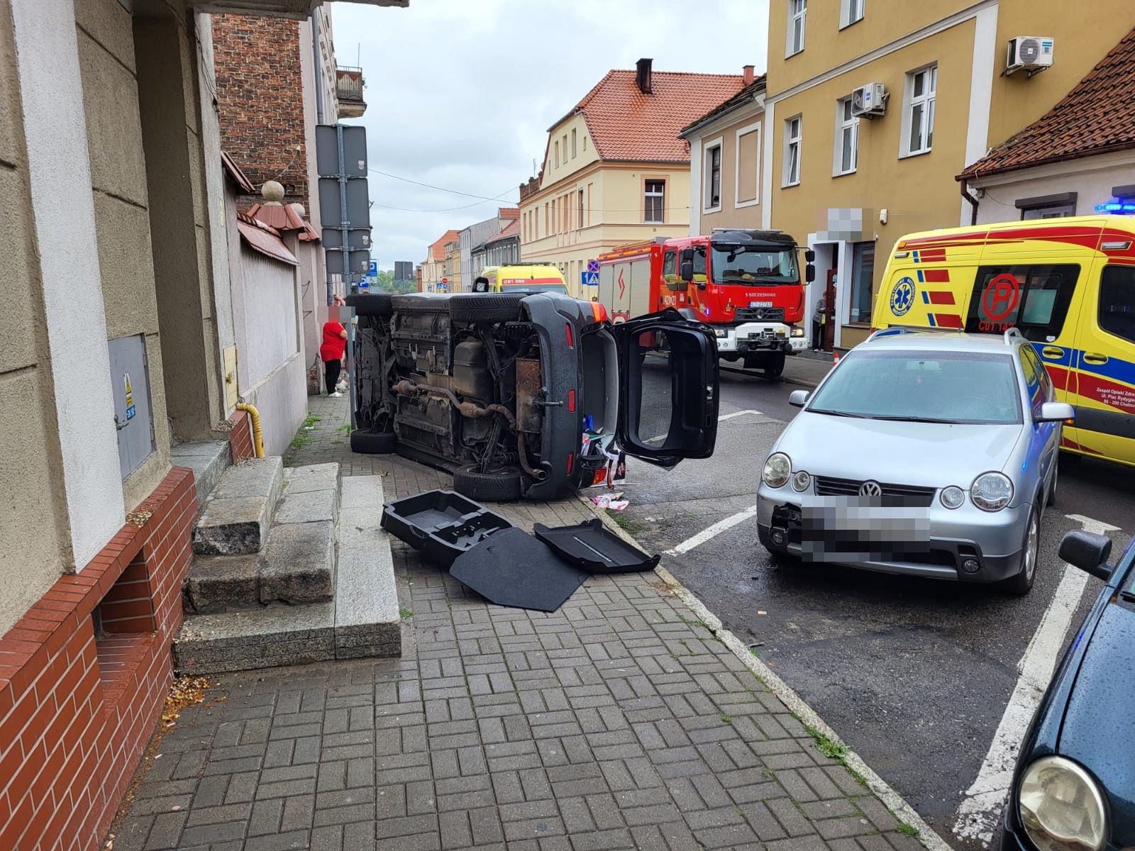 Służby na miejscu zdarzenia
