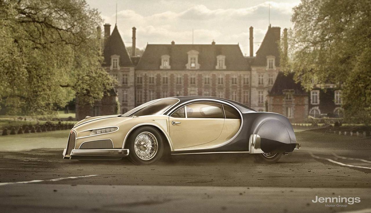 Jeden z najszybszych samochodów na świecie, Bugatti Chiron, zachwyca wyglądem. To bezpośredni następca Veyrona, który to początkowo był planowany jako samochód... Volkswagena. Dlatego w wizji Chirona sprzed lat pojawiły się elementy z popularnego Garbusa.