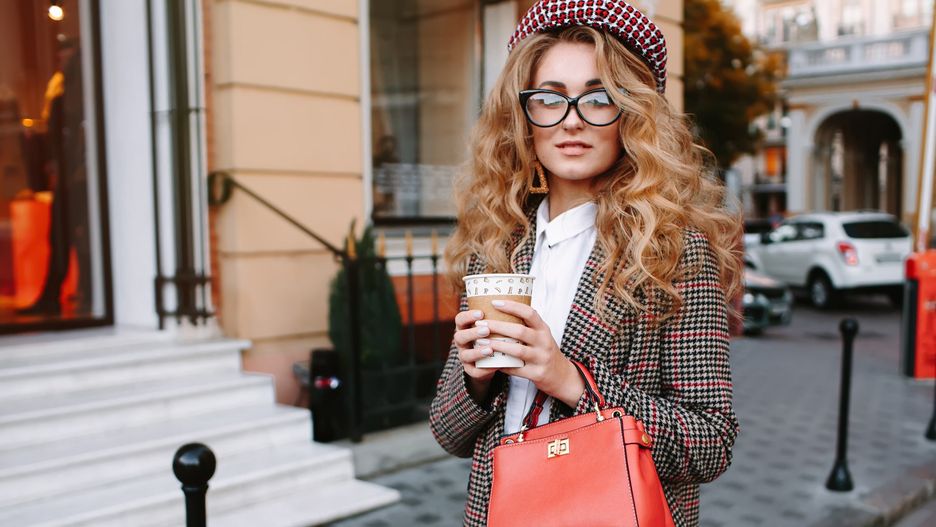 handbag, curly, happy, smile, coffee, accessories, attractive, autumn, background, beautiful, beauty, casual, city, clothes, coat, copy space, elegant, fall, fashion, fashionable, female, girl, glamour, hair, hat, knitted, lady, leather, lifestyle, looking, luxury, model, outdoor, portrait, pretty, red, shirt, sitting, spring, street, style, stylish, sweater, trendy, urban, vintage, wearing, white shirt, woman, young