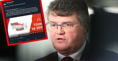 Wąsik zamieścił wpis w serwisie X. Równocześnie szuka go policja