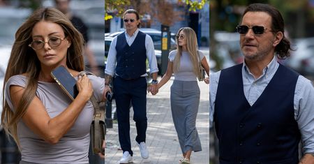 Małgorzata Rozenek z NIETĘGĄ MINĄ pędzi do ulubionej restauracji celebrytów w towarzystwie eleganckiego Radosława (ZDJĘCIA)